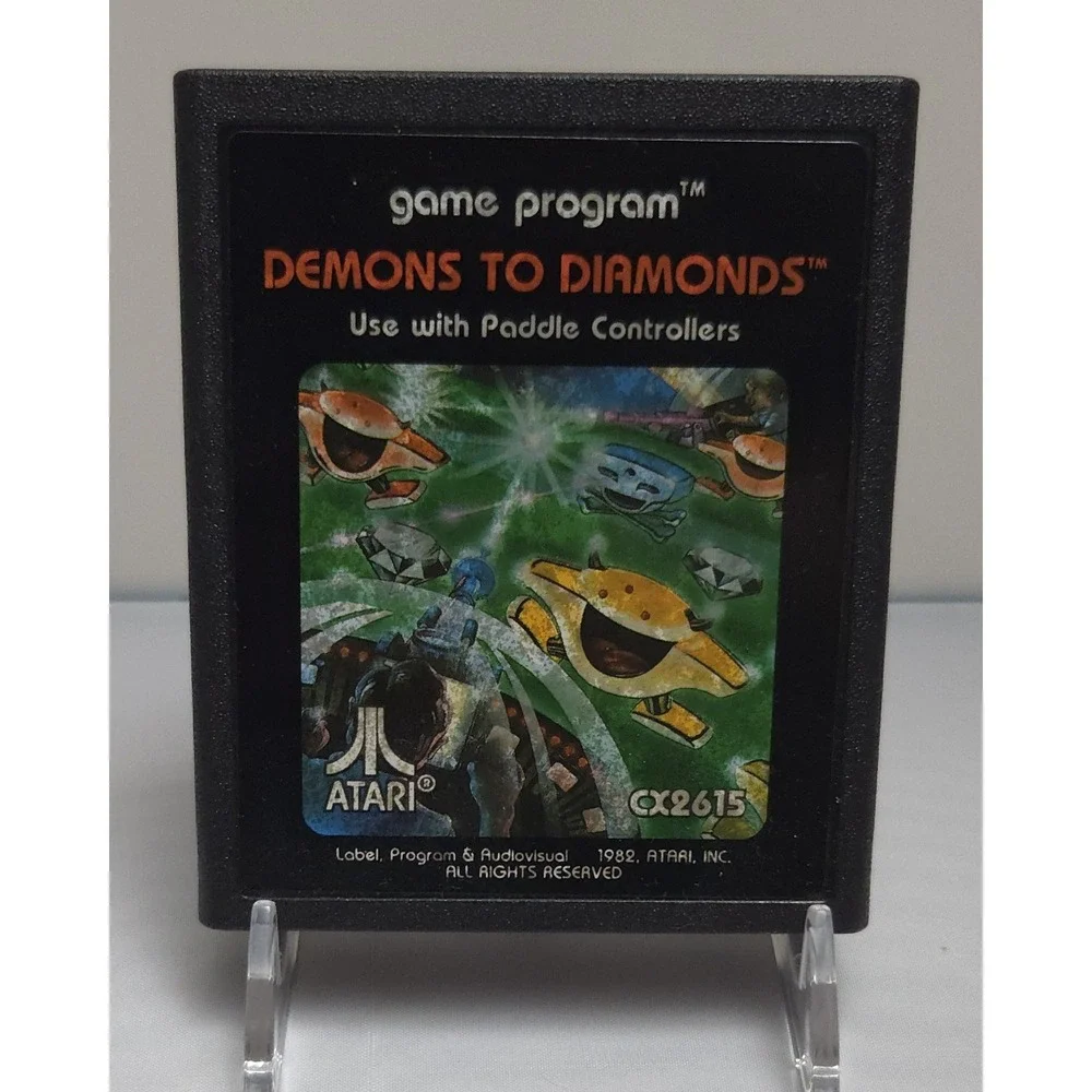 Demons to Diamonds (1982 Atari 2600) Cartridge & Manual - Tested & Working!